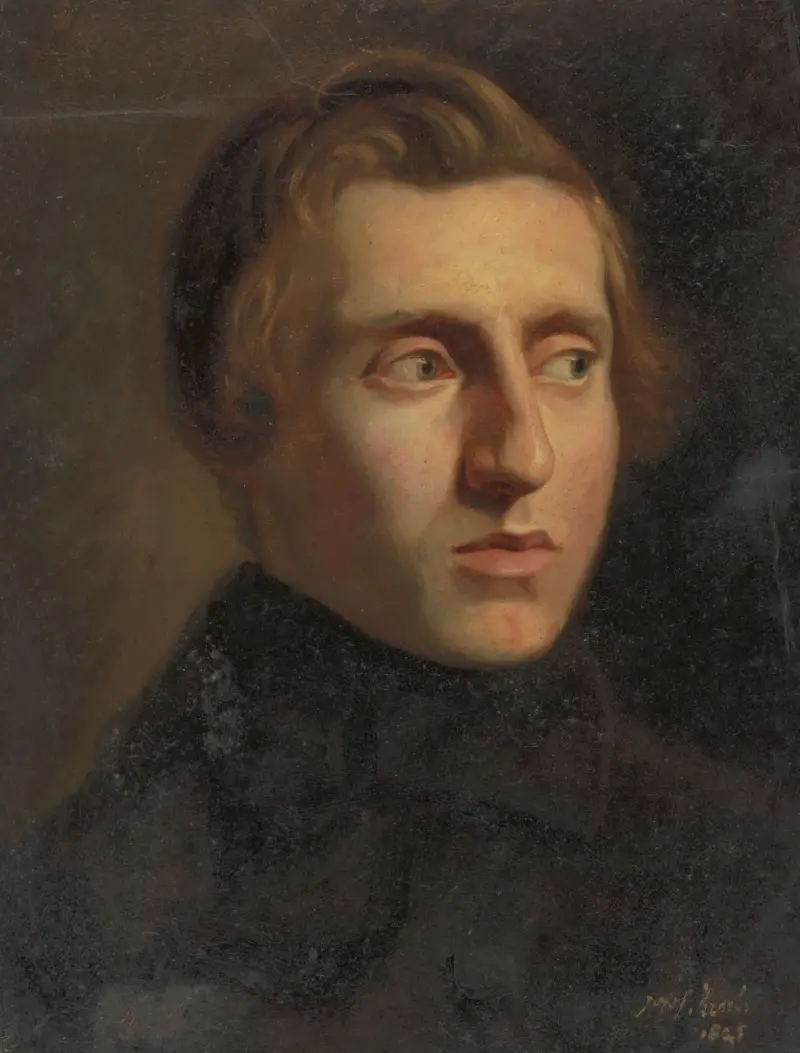 Porträtt av en ung man av Jozef Israëls