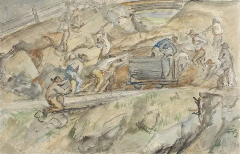 Stenbrot vid Pontresina av Jozef Israëls