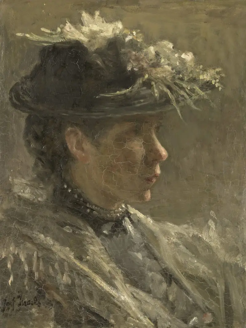 Studie av Sijtje van Bemmel (1880–1963) av Jozef Israëls