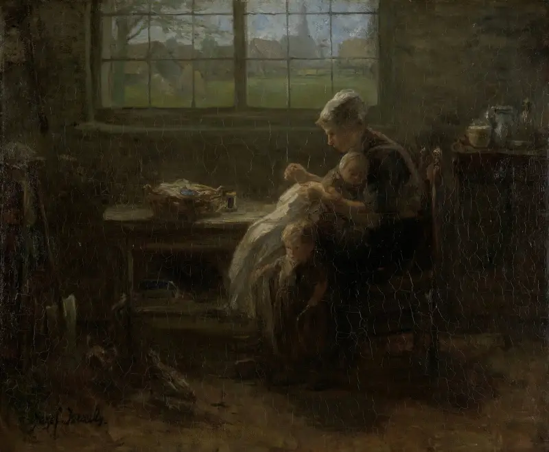 ‘The Joy of Motherhood’ av Jozef Israëls