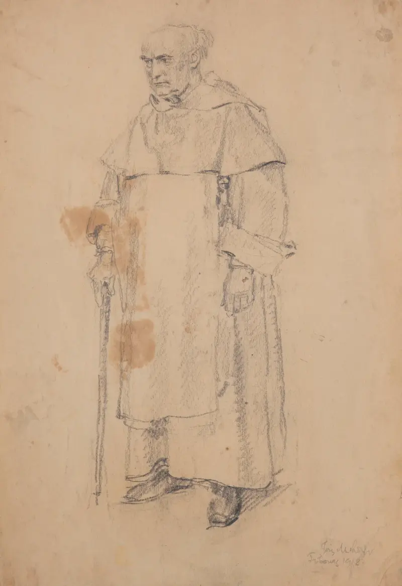 Father Joachim Berthier av Józef Mehoffer