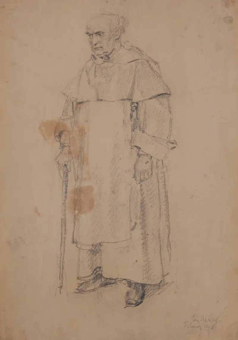 Father Joachim Berthier av Józef Mehoffer