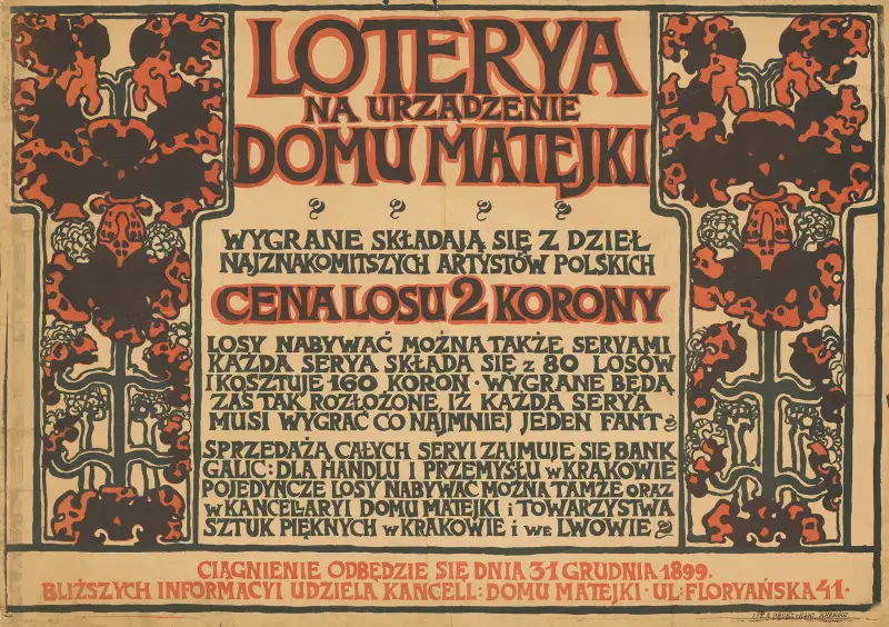 Lotteri till Matejkos hus av Józef Mehoffer