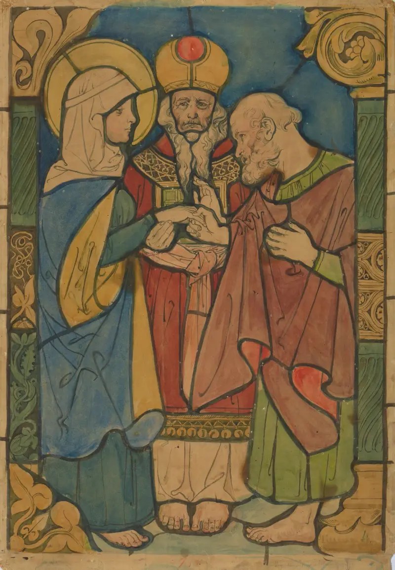 Marias bröllop med Józef av Józef Mehoffer