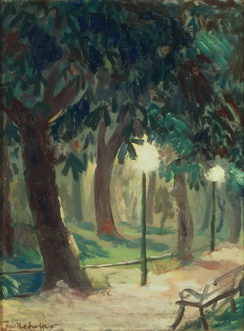 Planty-parken i Kraków av Józef Mehoffer