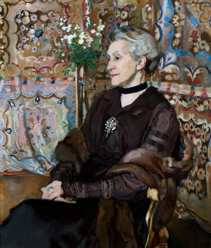 Porträtt av Celina Sarowa av Józef Mehoffer