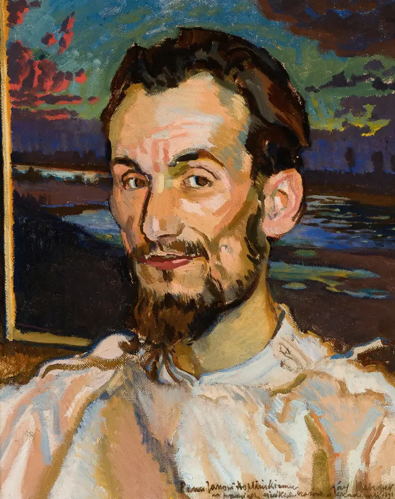Porträt von Jan Hopliński von Józef Mehoffer