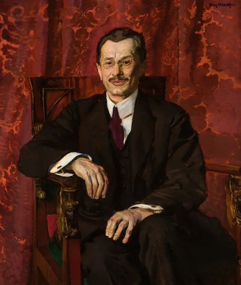 Porträtt av Stanisław Łomiński av Józef Mehoffer