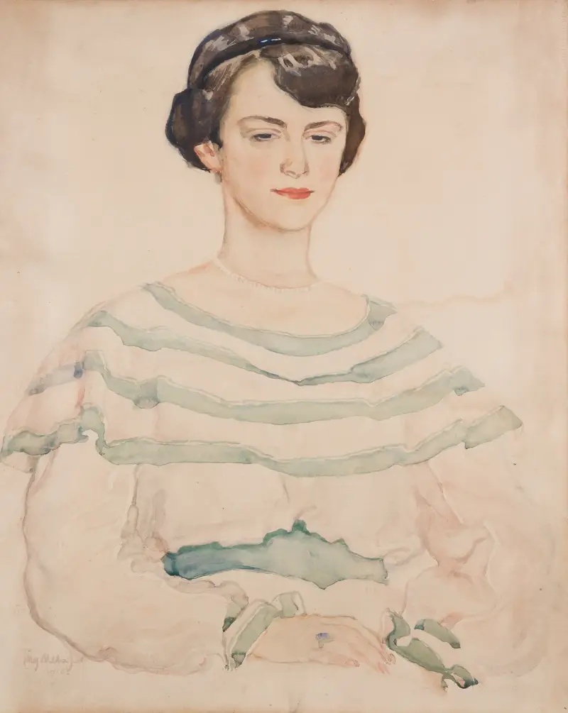 Bildnis der Leontyna Adler, geborene Epstein von Józef Mehoffer