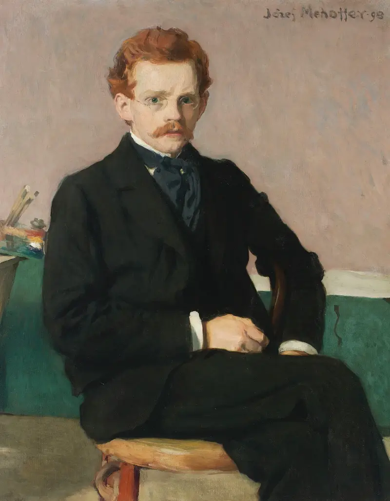 Självporträtt av Józef Mehoffer