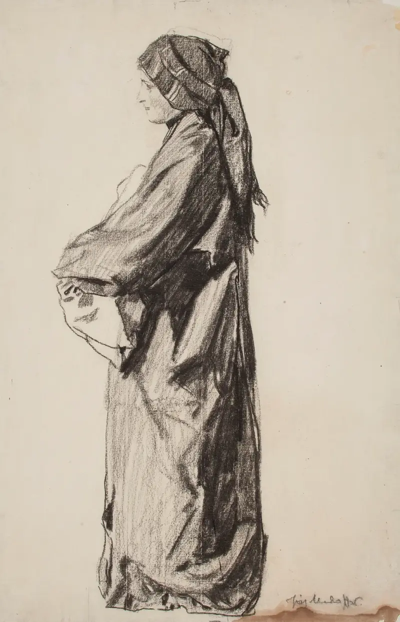 Jungfru Maria med barn av Józef Mehoffer