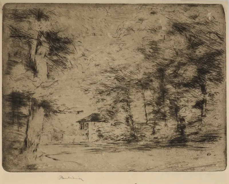 Alley in Meudon av Józef Pankiewicz