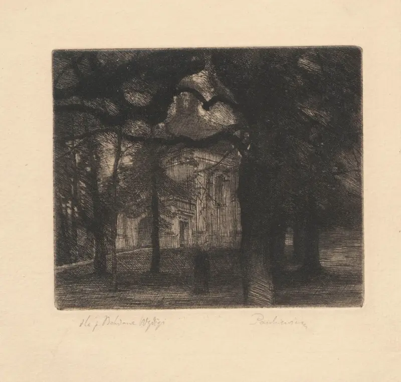 Kaple v parku, 1897 – č. 1, Józef Pankiewicz