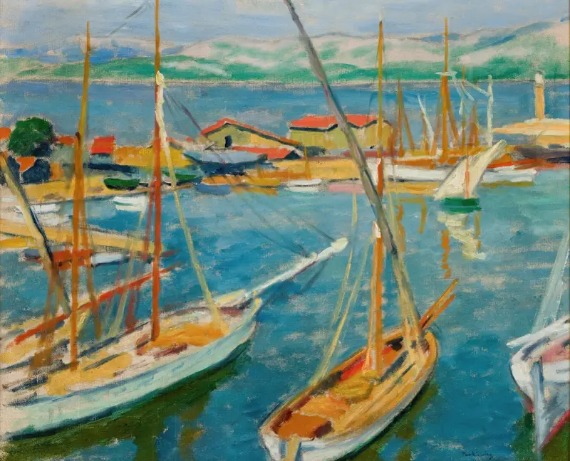 Přístav v Saint-Tropez, Józef Pankiewicz