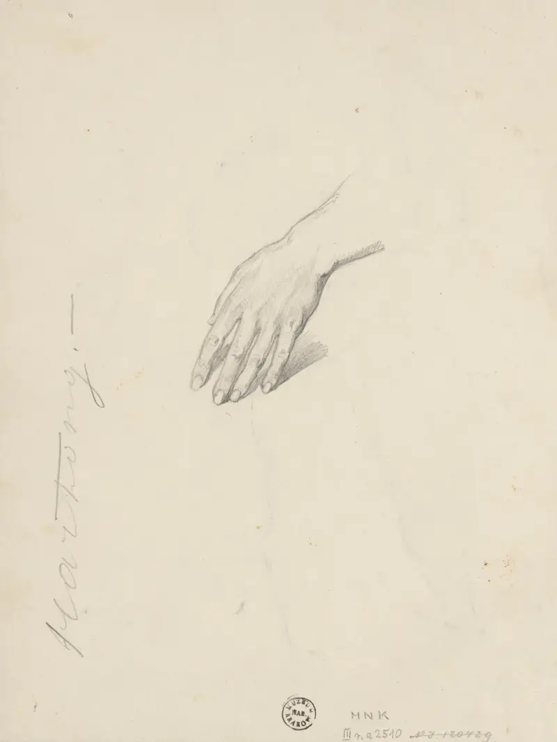 Handstudie av Józef Simmler