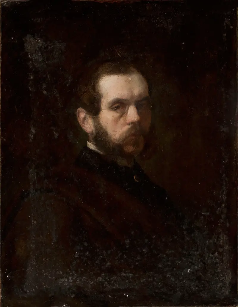 Portrait of a man av Józef Simmler