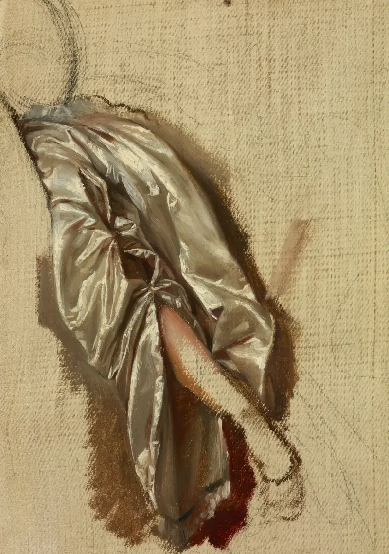 Studium ramienia Quinn Barbary do obrazu „Śmierć Barbary Radziwiłłówny”, Józef Simmler