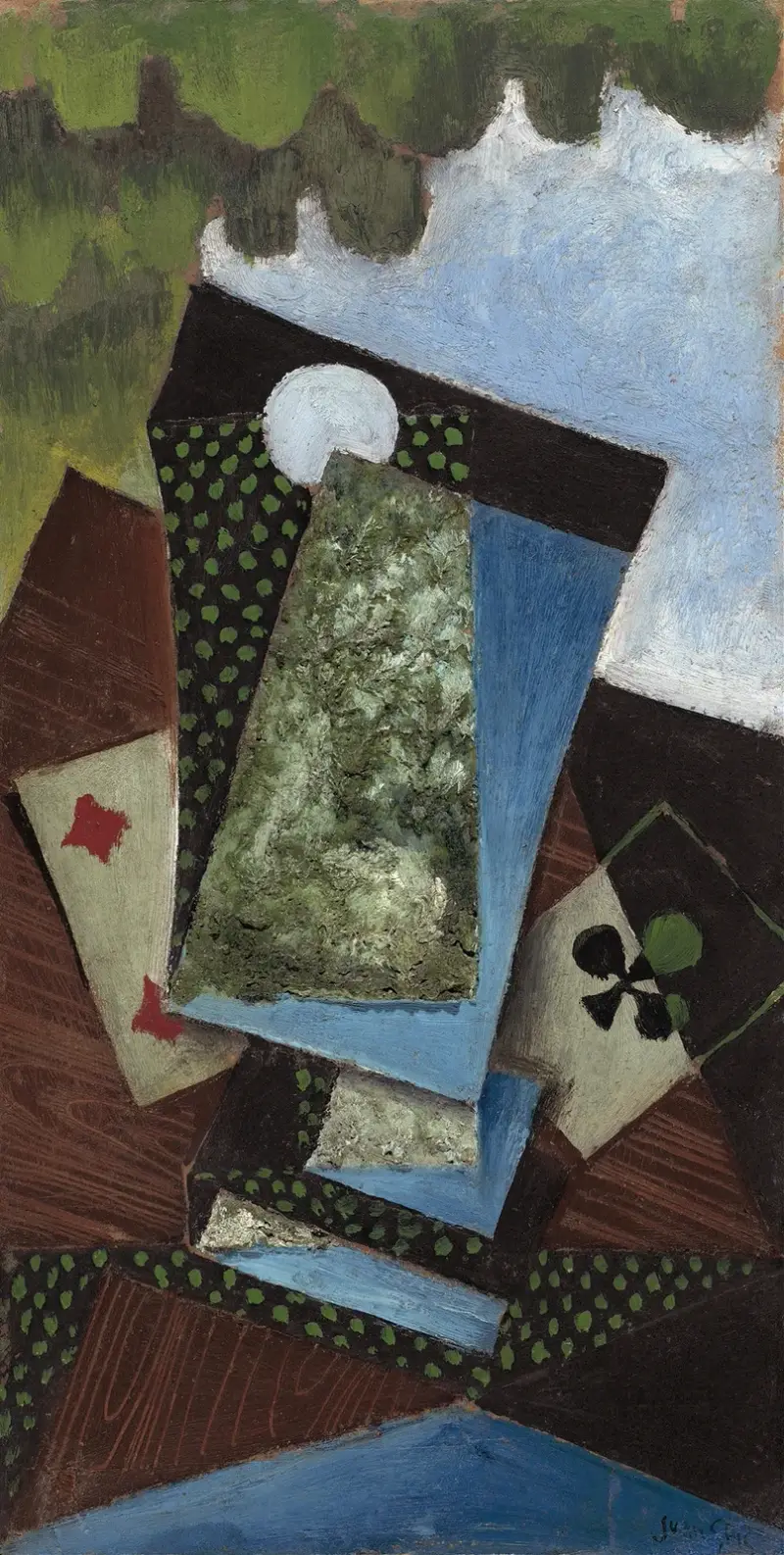Klöver ess och ruter fyra av Juan Gris
