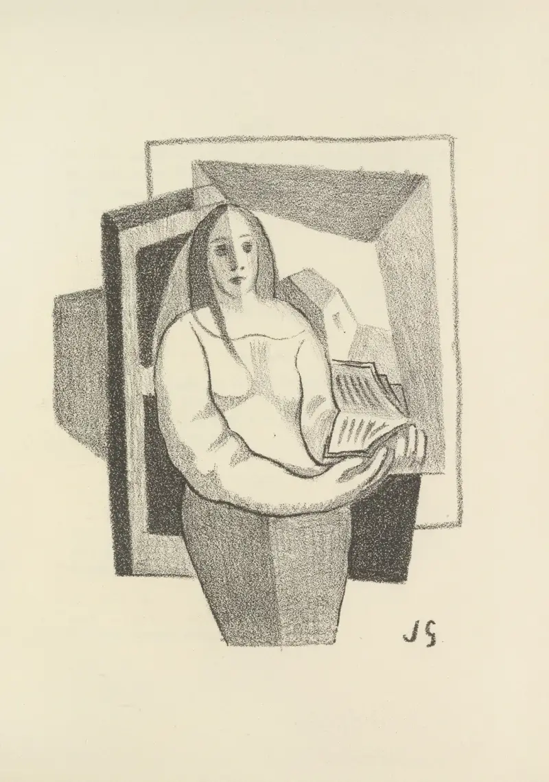As a wife has a cow Pl.1 av Juan Gris