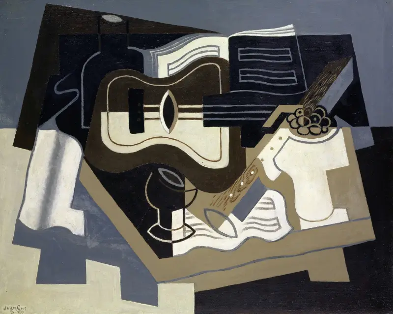 Guitar and clarinet av Juan Gris