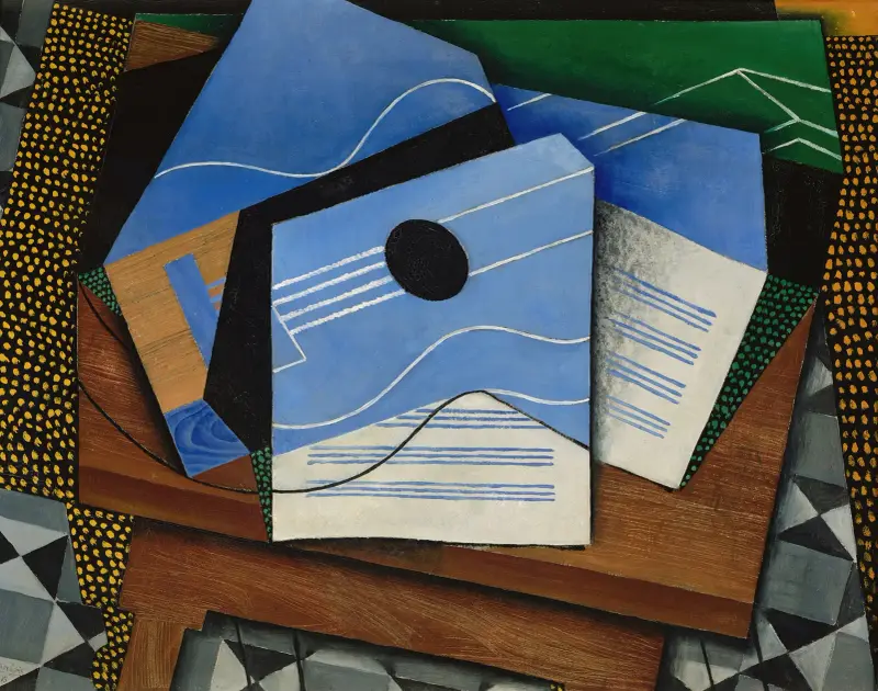 Kytara na stole, Juan Gris