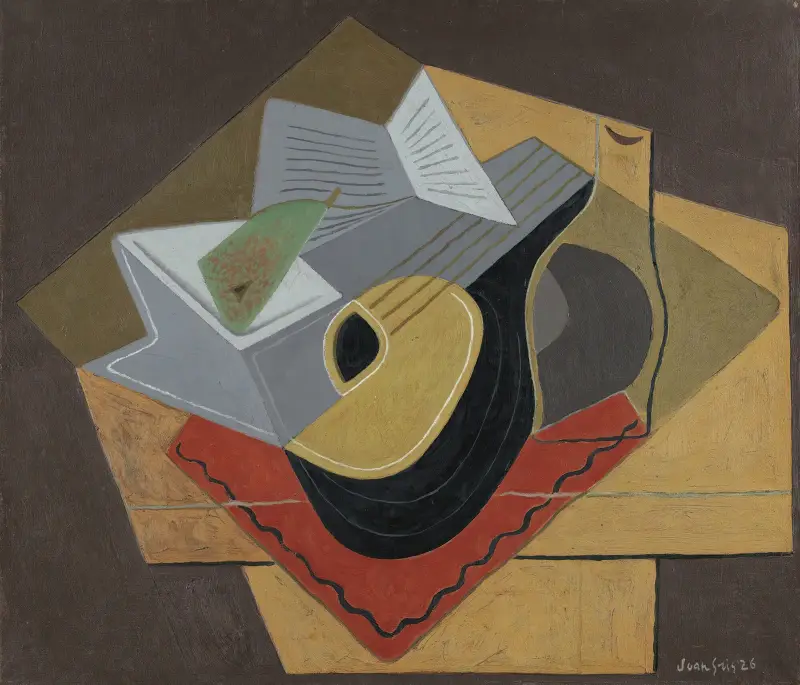 La Mandoline Noire av Juan Gris