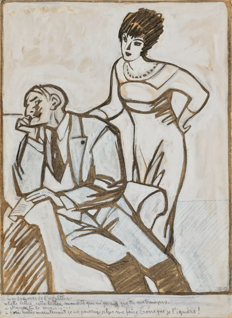 Äktenskapsbrottets dramer av Juan Gris