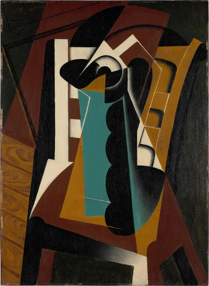 Stilleben på stol av Juan Gris