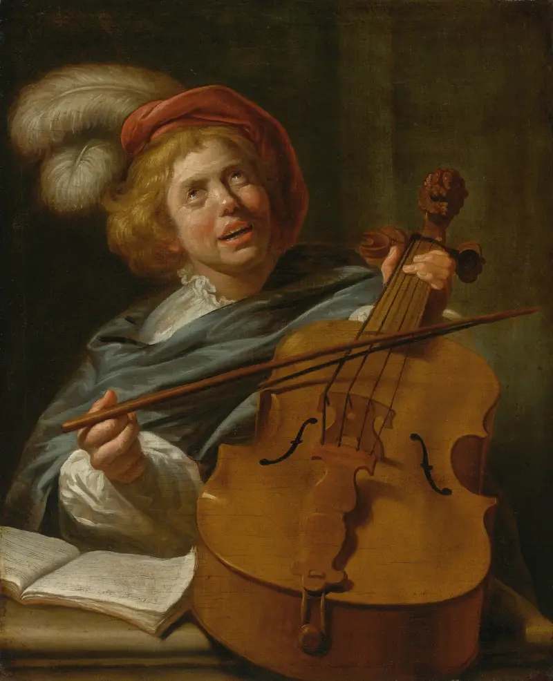 Cello Player av Judith Leyster