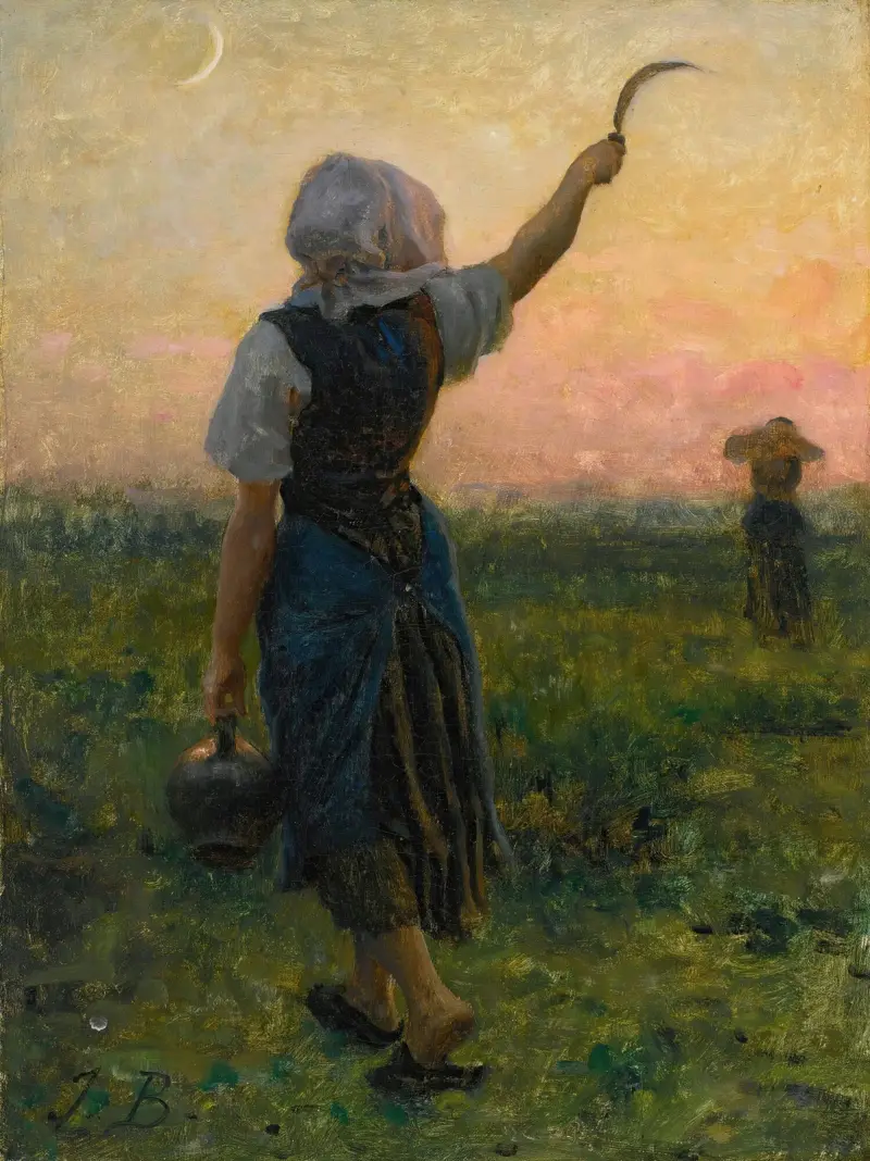 Arbetets slut av Jules Breton