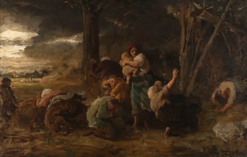 Der Blitz von Jules Breton