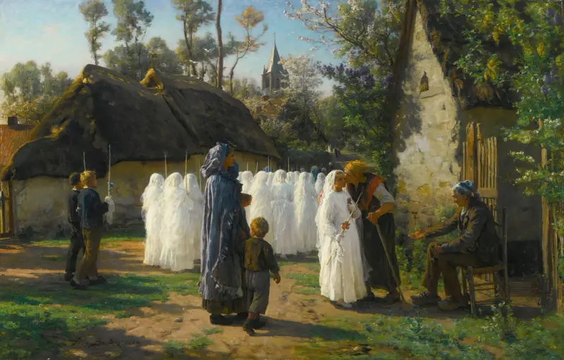 Les Communiantes av Jules Breton