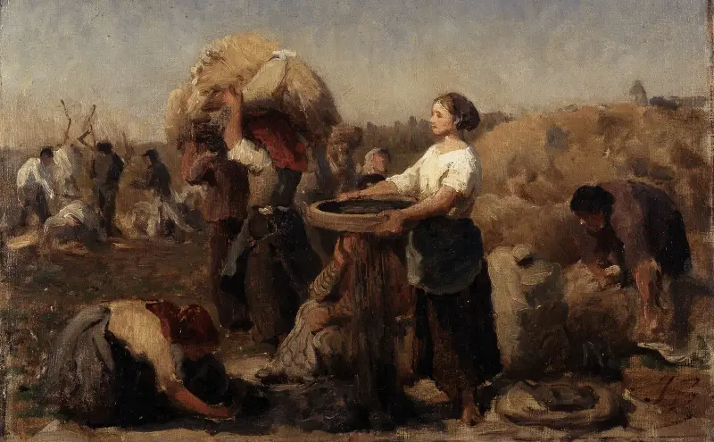 Vallmofält (studie) av Jules Breton