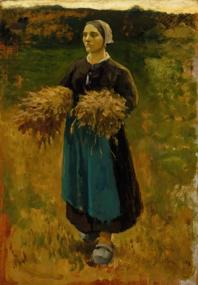 Axflickan av Jules Breton