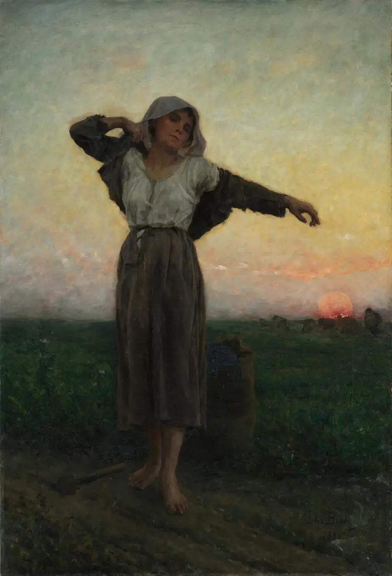 Die müde Ährenleserin von Jules Breton
