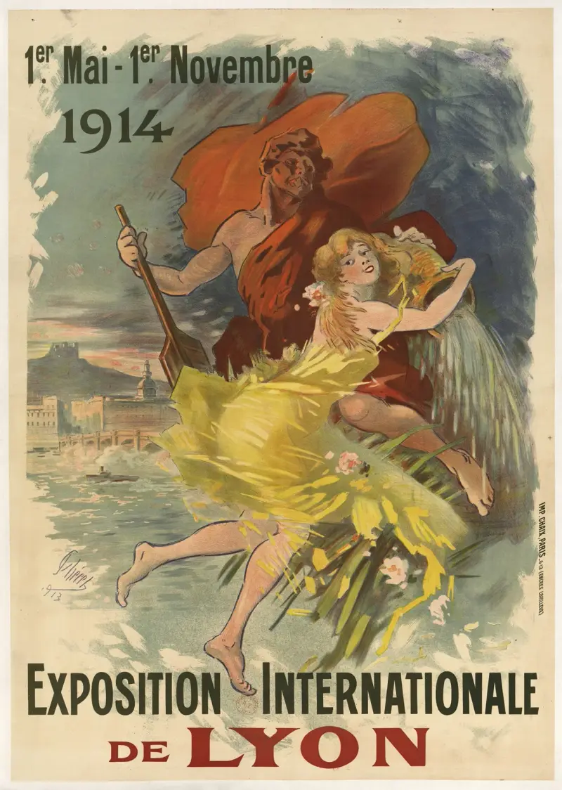 1 maj – 1 november 1914. Internationella utställningen i Lyon av Jules Chéret