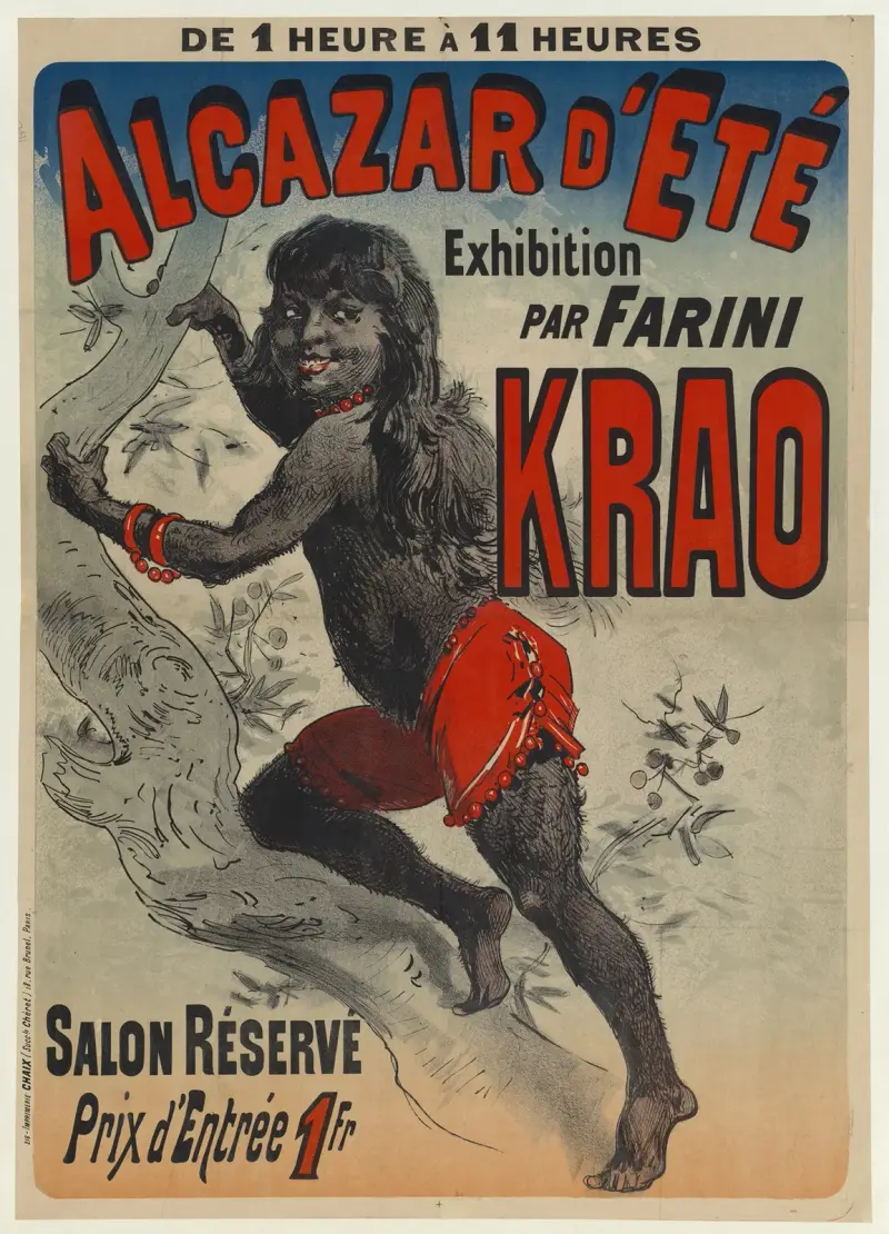 Alcazar d’Eté, Farini Krao-utställning av Jules Chéret