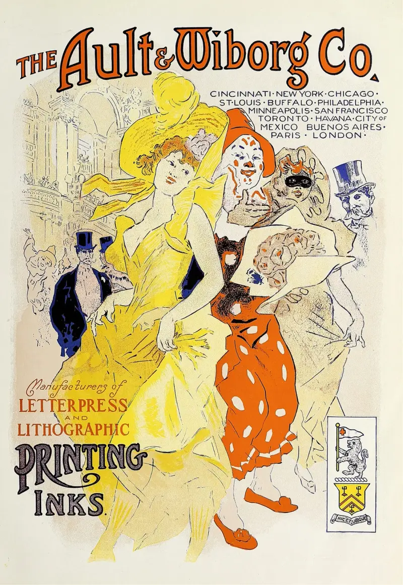 Ault and Wiborg, Ad. 042 av Jules Chéret