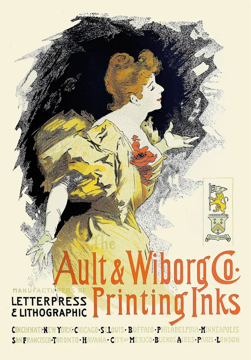 Ault and Wiborg, Ad. 085 av Jules Chéret