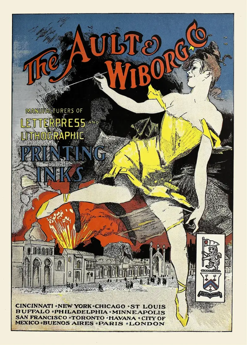 Ault and Wiborg, Ad. 088 av Jules Chéret