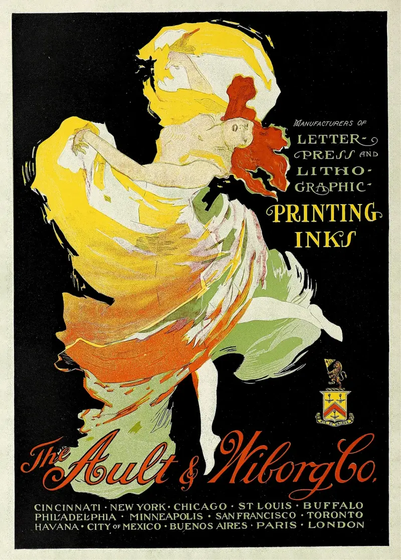 Ault and Wiborg, Ad. 091 av Jules Chéret