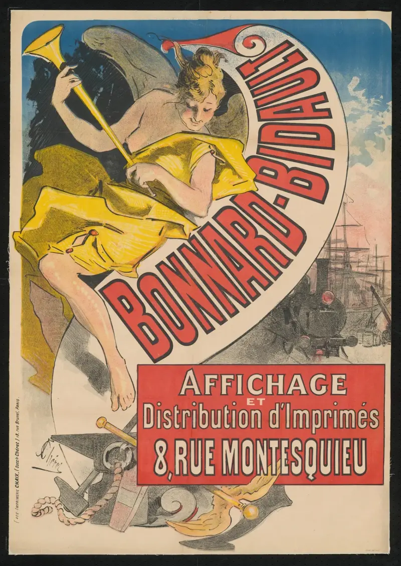 Bonnard-Bidault. Affichage av Jules Chéret
