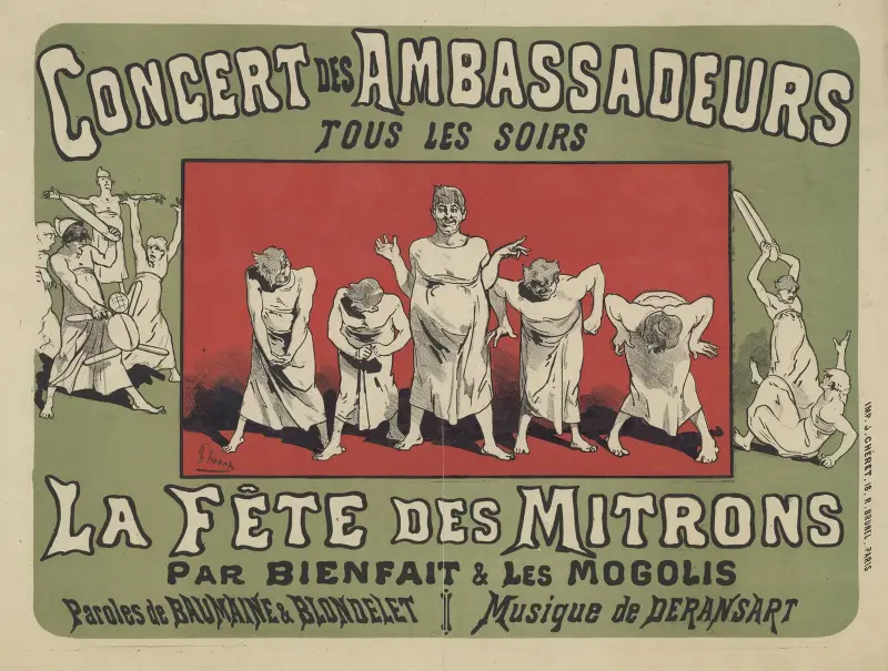 Konzert im Ambassadeurs von Jules Chéret