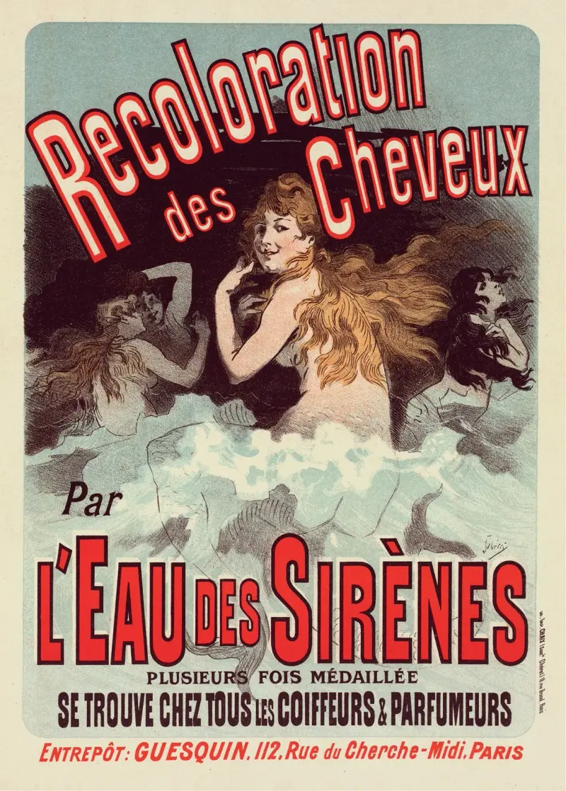Eau De Sirènes av Jules Chéret