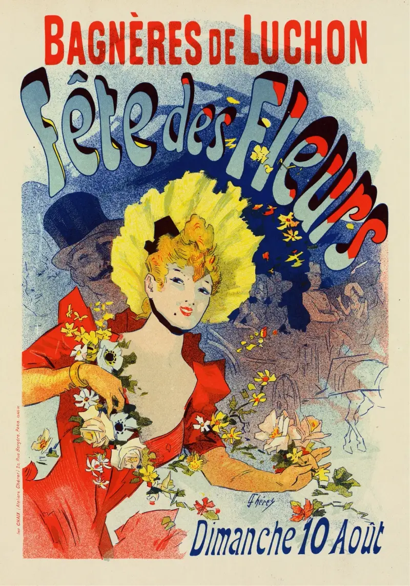Fête Des Fleurs De Bagnères-De-Luchon av Jules Chéret