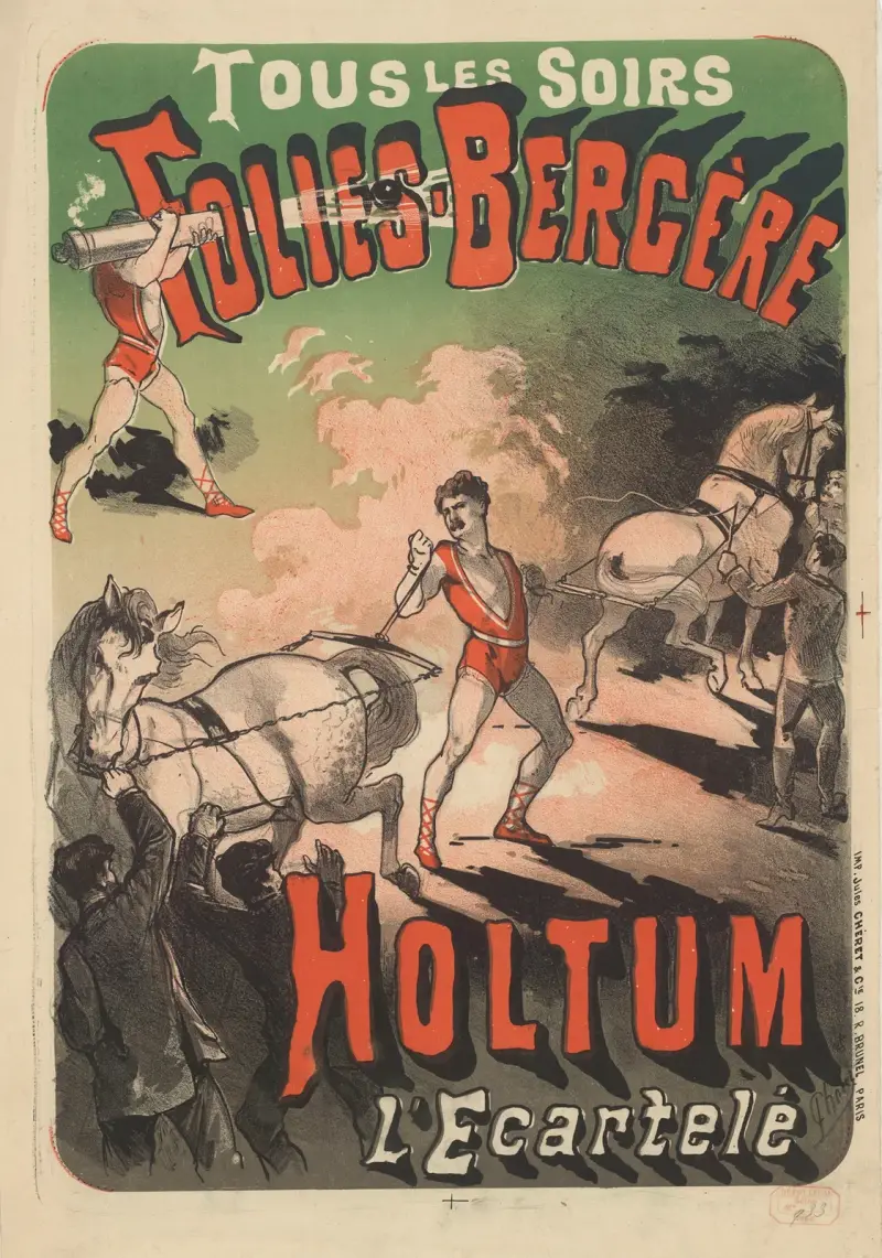 Folies Bergère. Holtum l’écartelé av Jules Chéret
