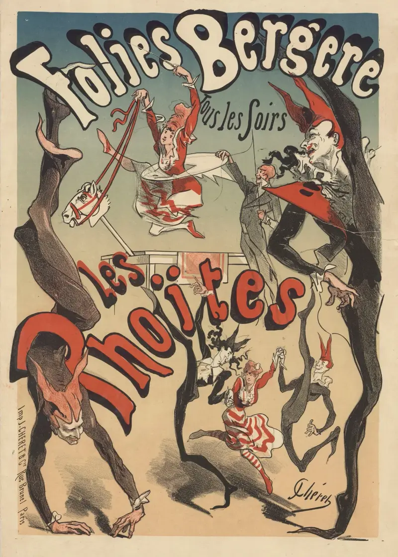 Folies Bergère. Les Phoïtes av Jules Chéret