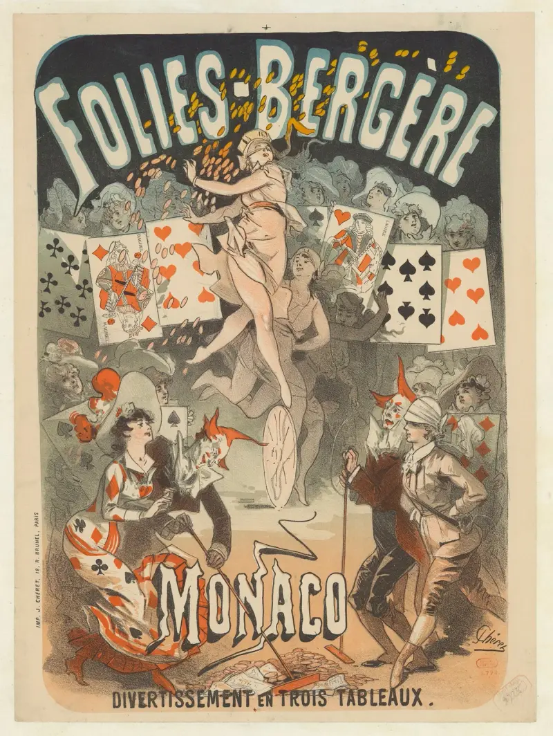Folies-Bergère. Monaco, divertisement en trois tableaux av Jules Chéret