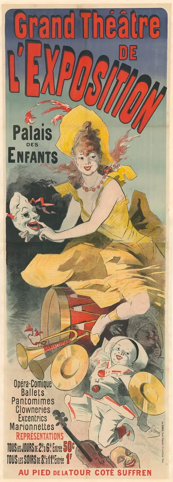 Grand Théâtre de l’Exposition. Barnens palats. Opéra-comique, baletter, pantomimer av Jules Chéret