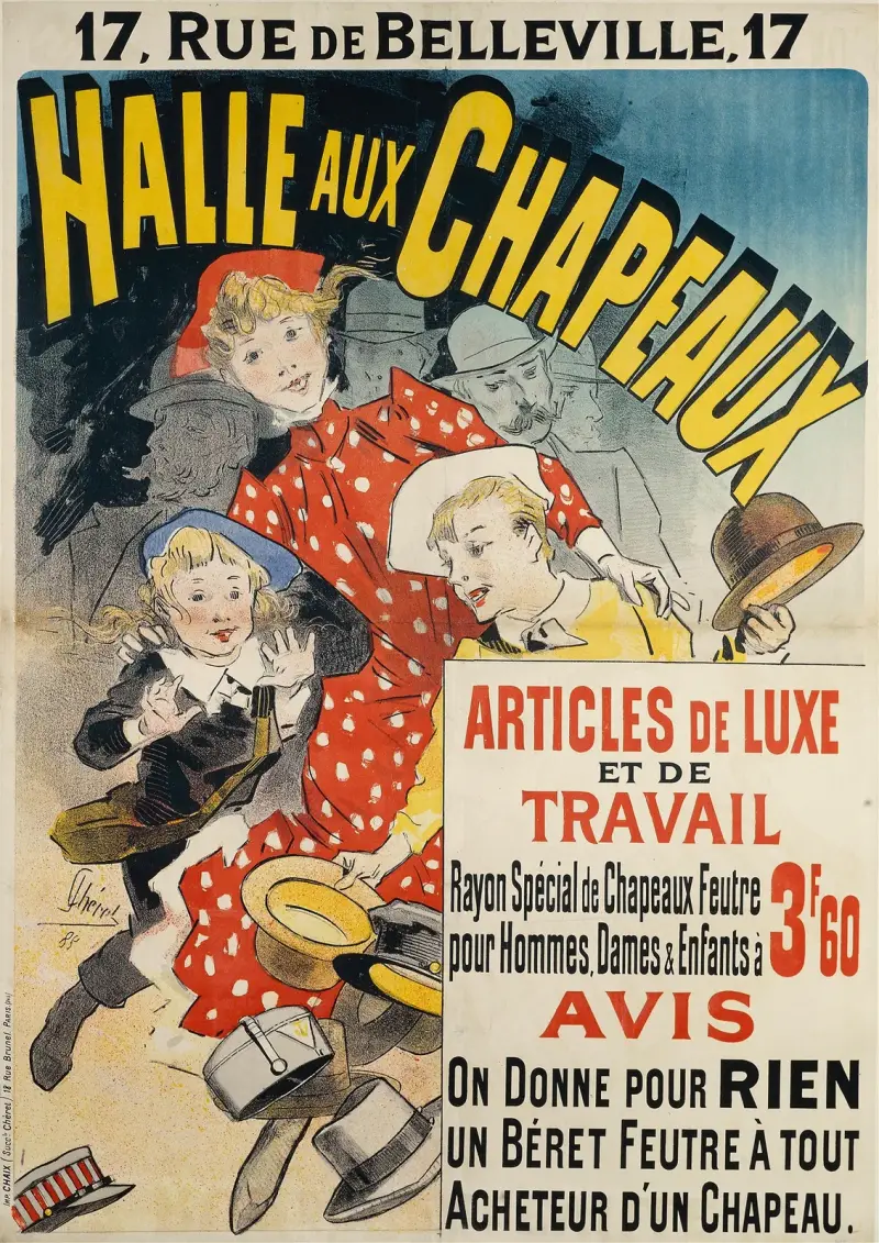Hattaffären av Jules Chéret